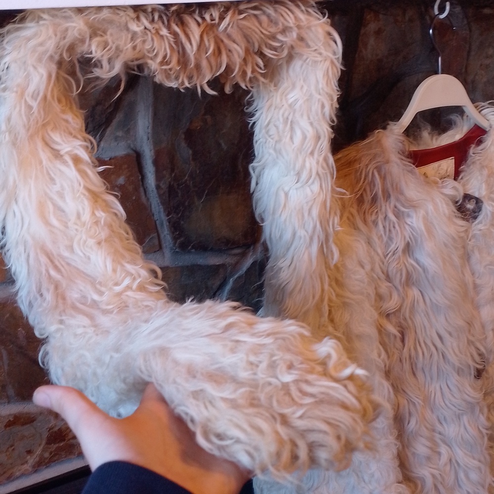 Rare Long-haired Raw Sheep Wool Jacket And Scarf Inuk Inuit 2009 - Picture 9 of 16